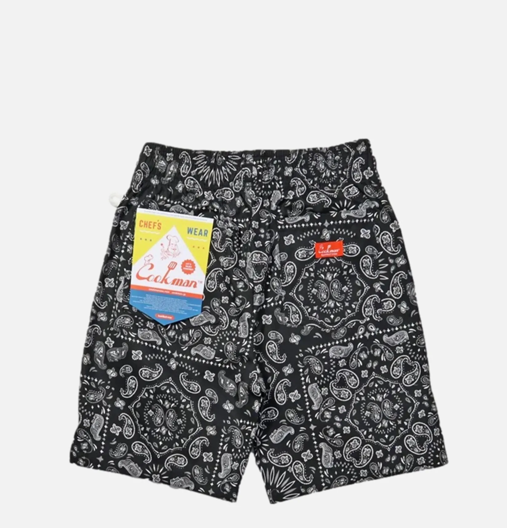 COOKMAN Shorts<Short Front Pocket Paisley Noir