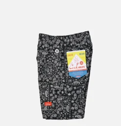 COOKMAN Shorts<Short Front Pocket Paisley Noir