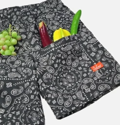 COOKMAN Shorts<Short Front Pocket Paisley Noir