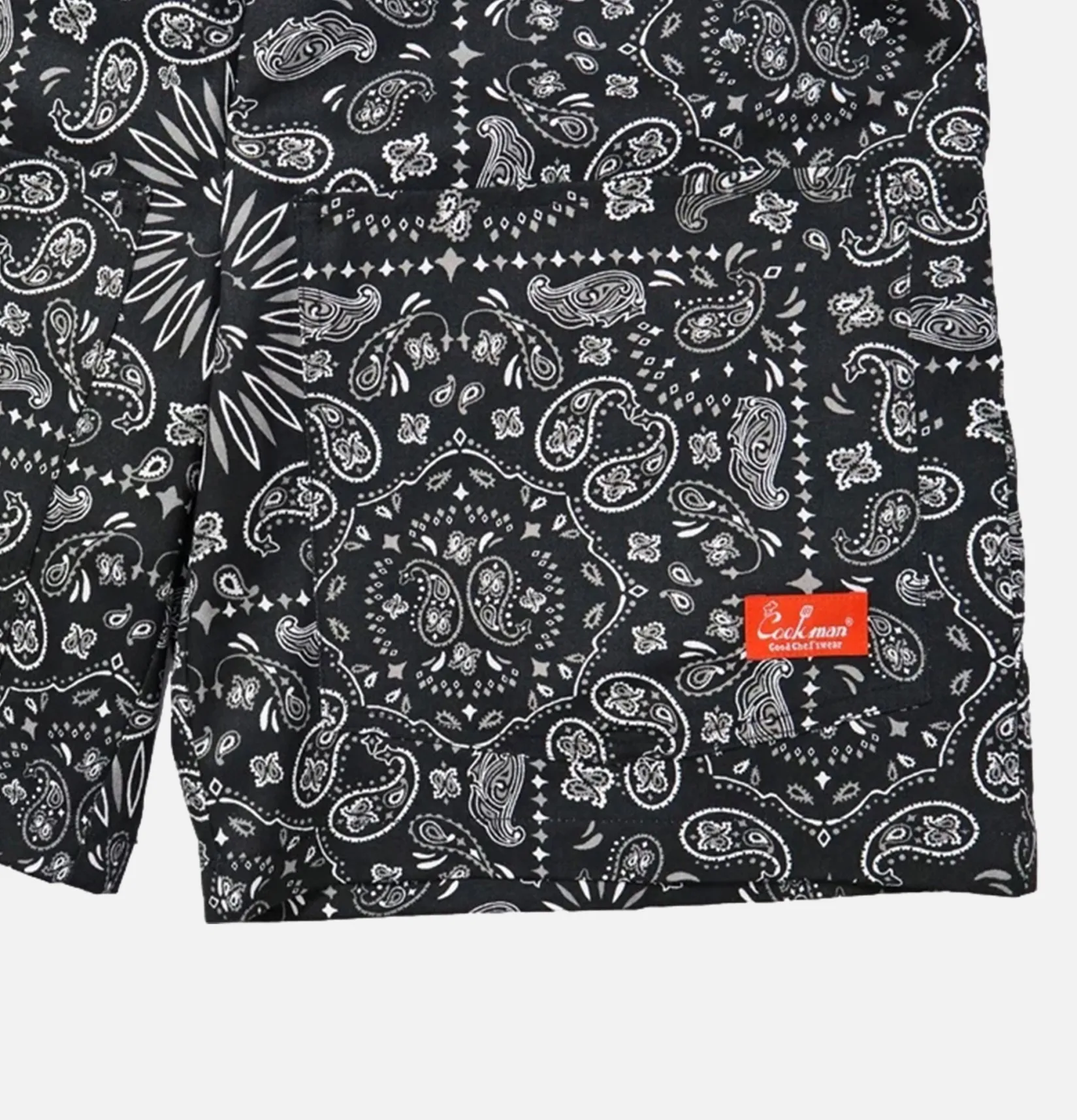 COOKMAN Shorts<Short Front Pocket Paisley Noir