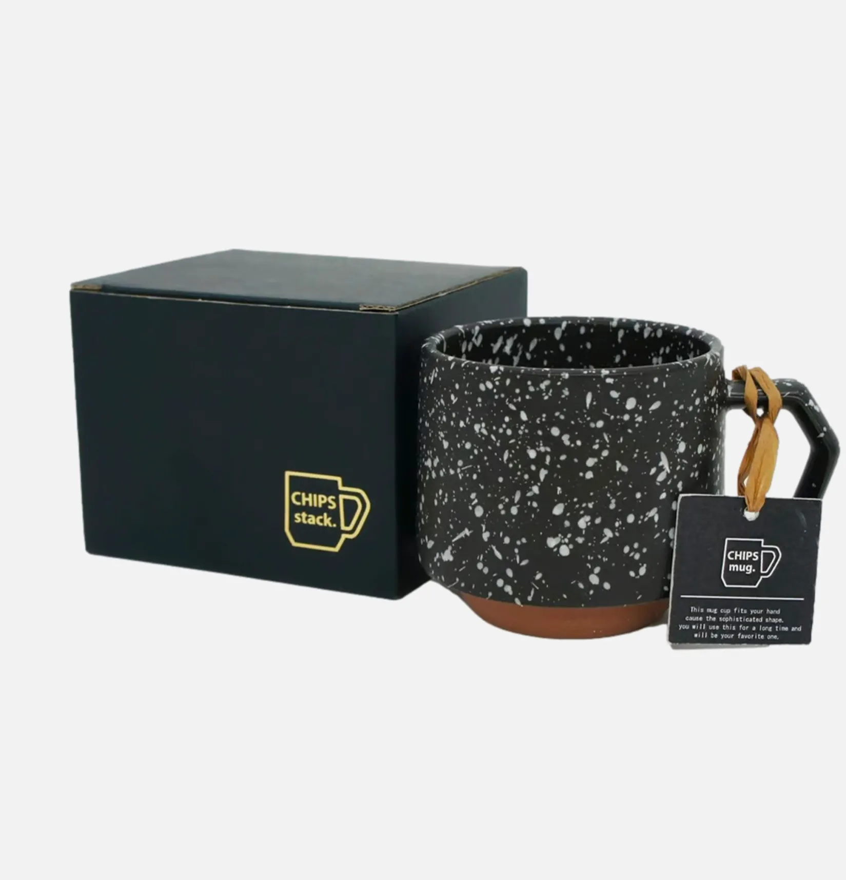 CHIPS JAPAN Maison<Stack Mug Splash Black White