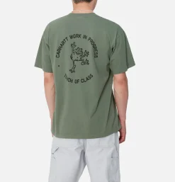 CARHARTT WIP T-shirts<Stamp Tee Duck Green