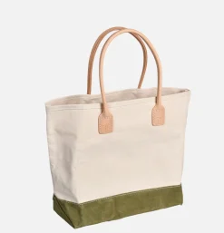 HERITAGE LEATHER COMPANY Tote-bags<Suede Day Tote Bag Vert