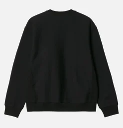 CARHARTT WIP Pulls & Cardigans<Sweat American Script Black