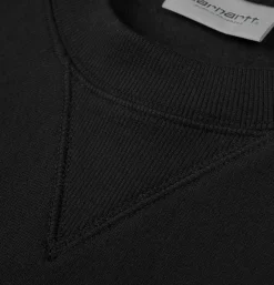 CARHARTT WIP Pulls & Cardigans<Sweat American Script Black