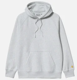 CARHARTT WIP Sweats & Polaires<Sweat Hooded Chase Ash Grey Heather