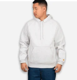 CARHARTT WIP Sweats & Polaires<Sweat Hooded Chase Ash Grey Heather
