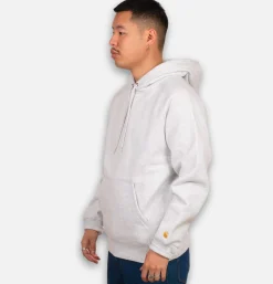 CARHARTT WIP Sweats & Polaires<Sweat Hooded Chase Ash Grey Heather