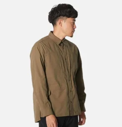 SNOW PEAK Chemises<Takibibi Ripstop Shirt Khaki