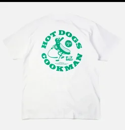 COOKMAN T-shirts<Tee Shirt Hot Dog Hitter White