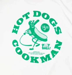 COOKMAN T-shirts<Tee Shirt Hot Dog Hitter White
