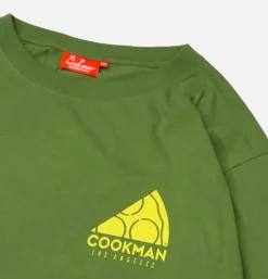 COOKMAN T-shirts<Tee Shirt Long Sleeve Pizza Green