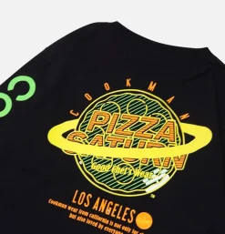 COOKMAN T-shirts<Tee Shirt Long Sleeve Pizza Noir