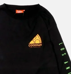 COOKMAN T-shirts<Tee Shirt Long Sleeve Pizza Noir