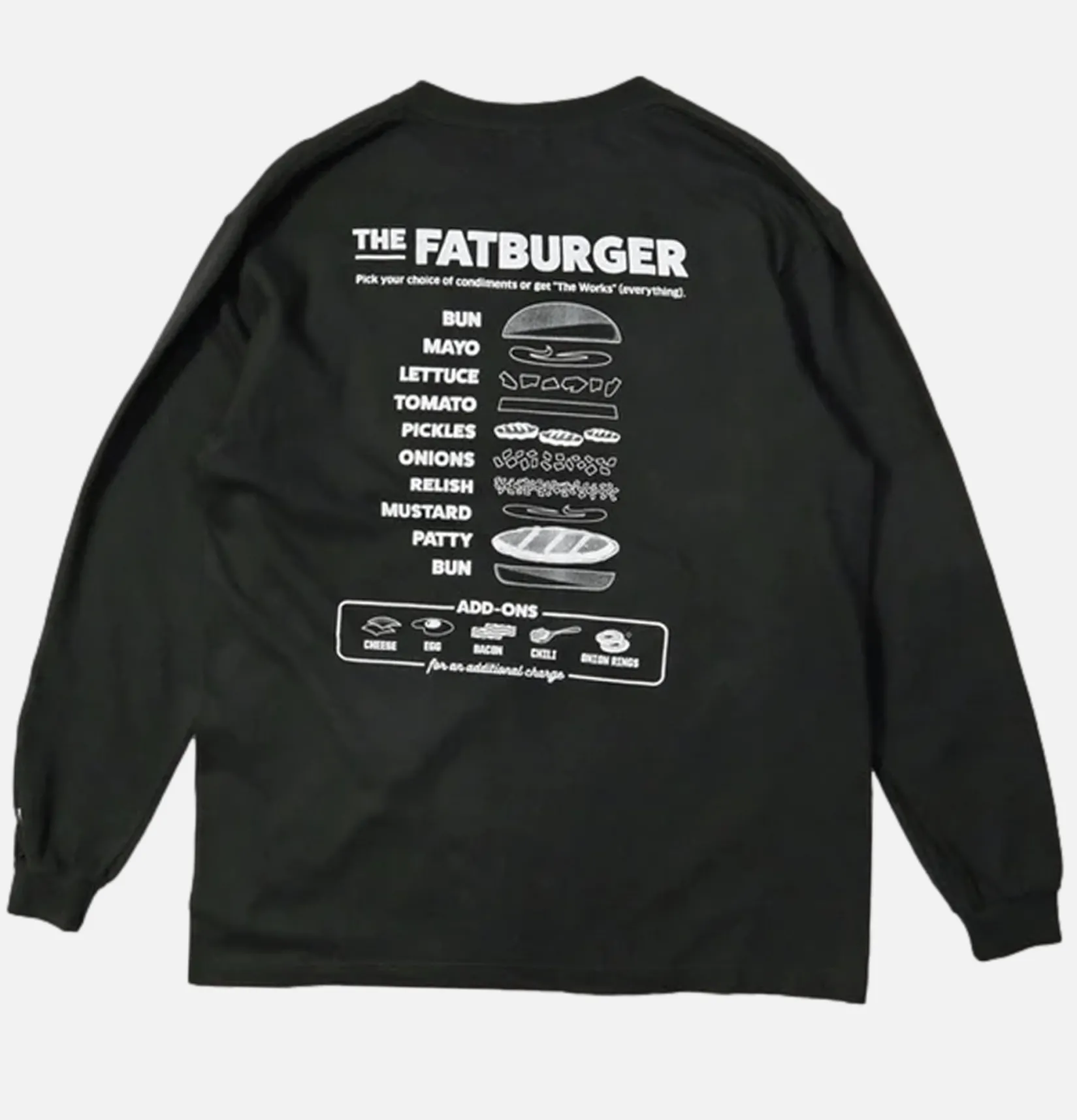 COOKMAN T-shirts<Tee Shirt Long Sleeves Fat Black