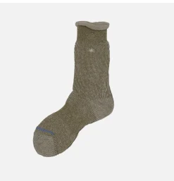 Homme ANONYMOUS ISM Chaussettes<Thick Pile Crew Socks Olive