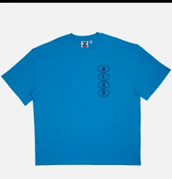 DEUS T-shirts<Thread Tee Wave Ride Blue