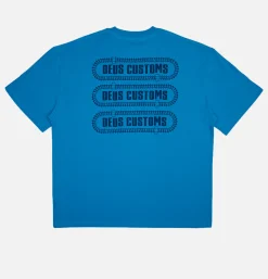 DEUS T-shirts<Thread Tee Wave Ride Blue