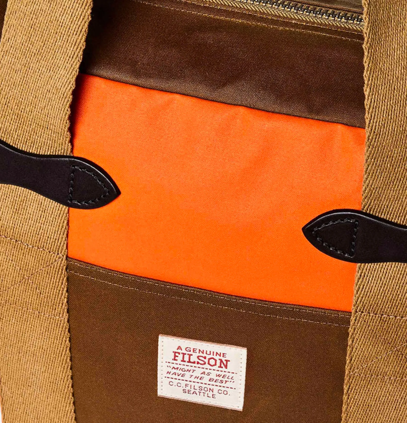 FILSON Tote-bags<Tincloth Zipper Tote Tan