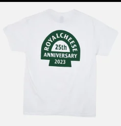 ROYALCHEESE T-shirts<T-shirt 25ans White Green