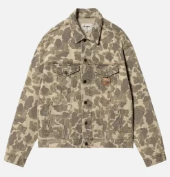 CARHARTT WIP Vestes<Veste Duck Helston Noire Camo