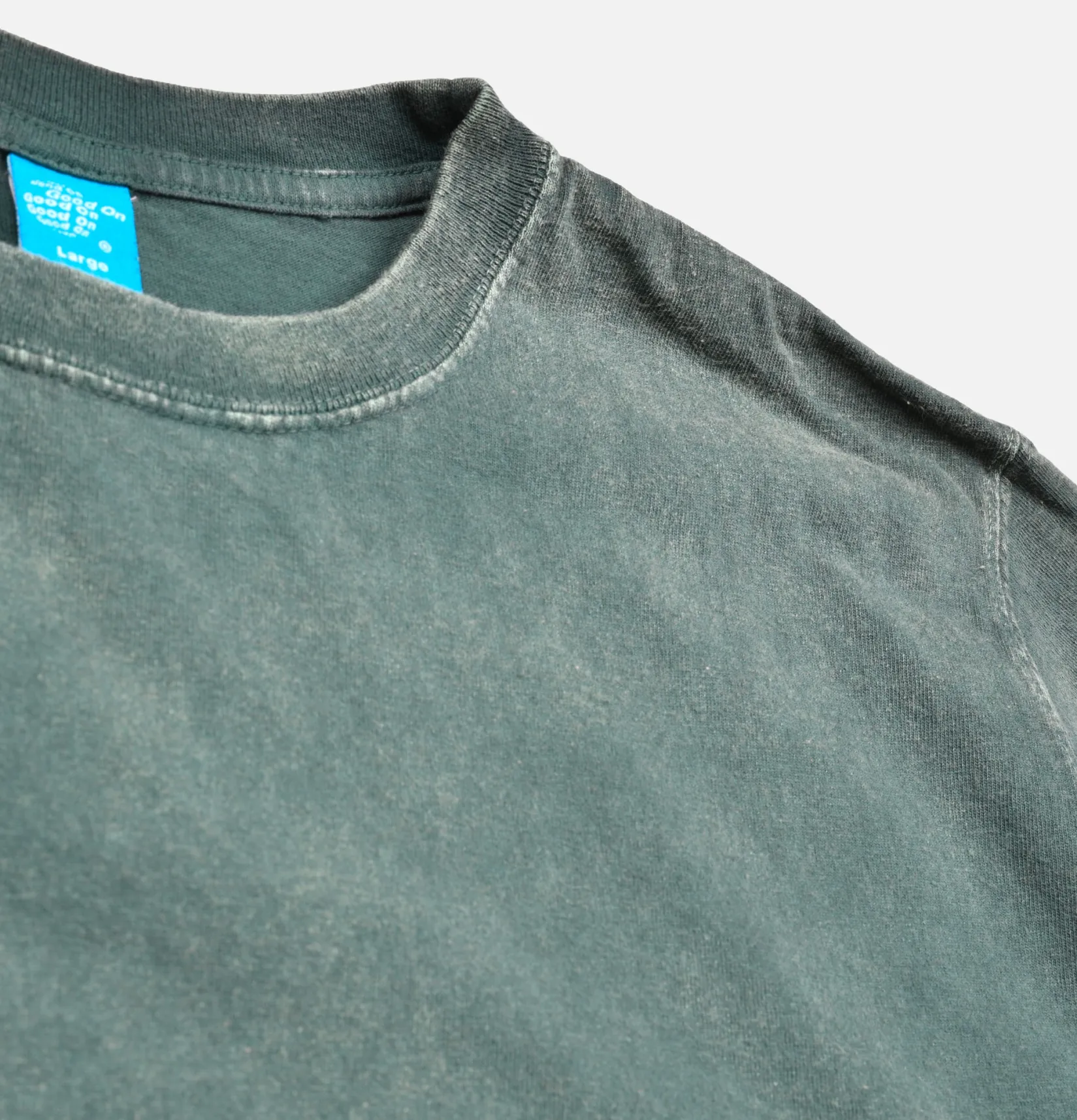 GOOD ON T-shirts<Vintage Dye Crew Tee Dark Green