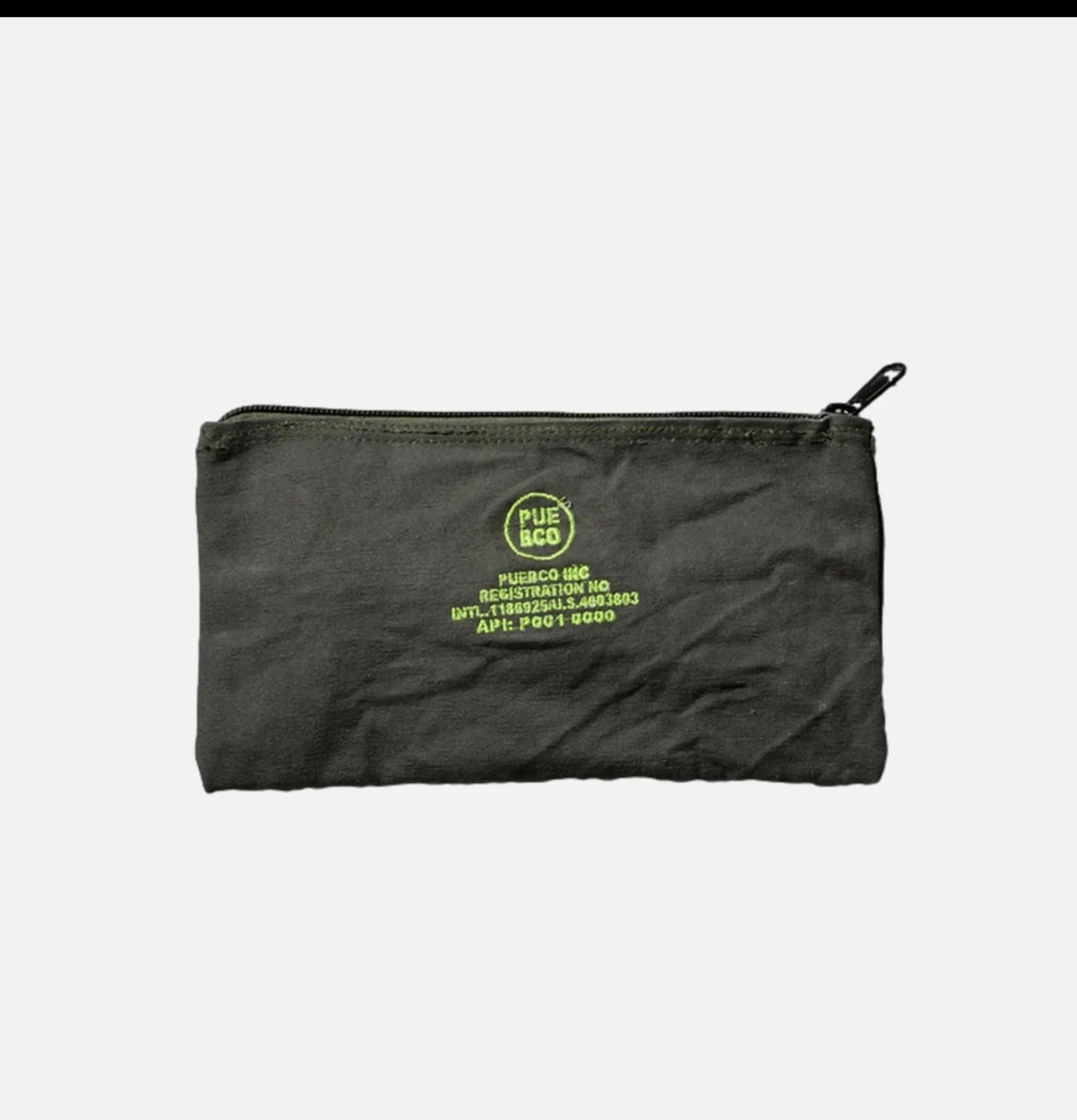 PUEBCO Petite Maroquinerie<Vintage Tent Pouch Neon Green