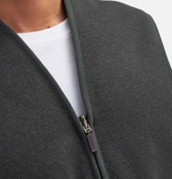 BARBOUR Vestes<Warm Pile Waiscoat Zip Sage