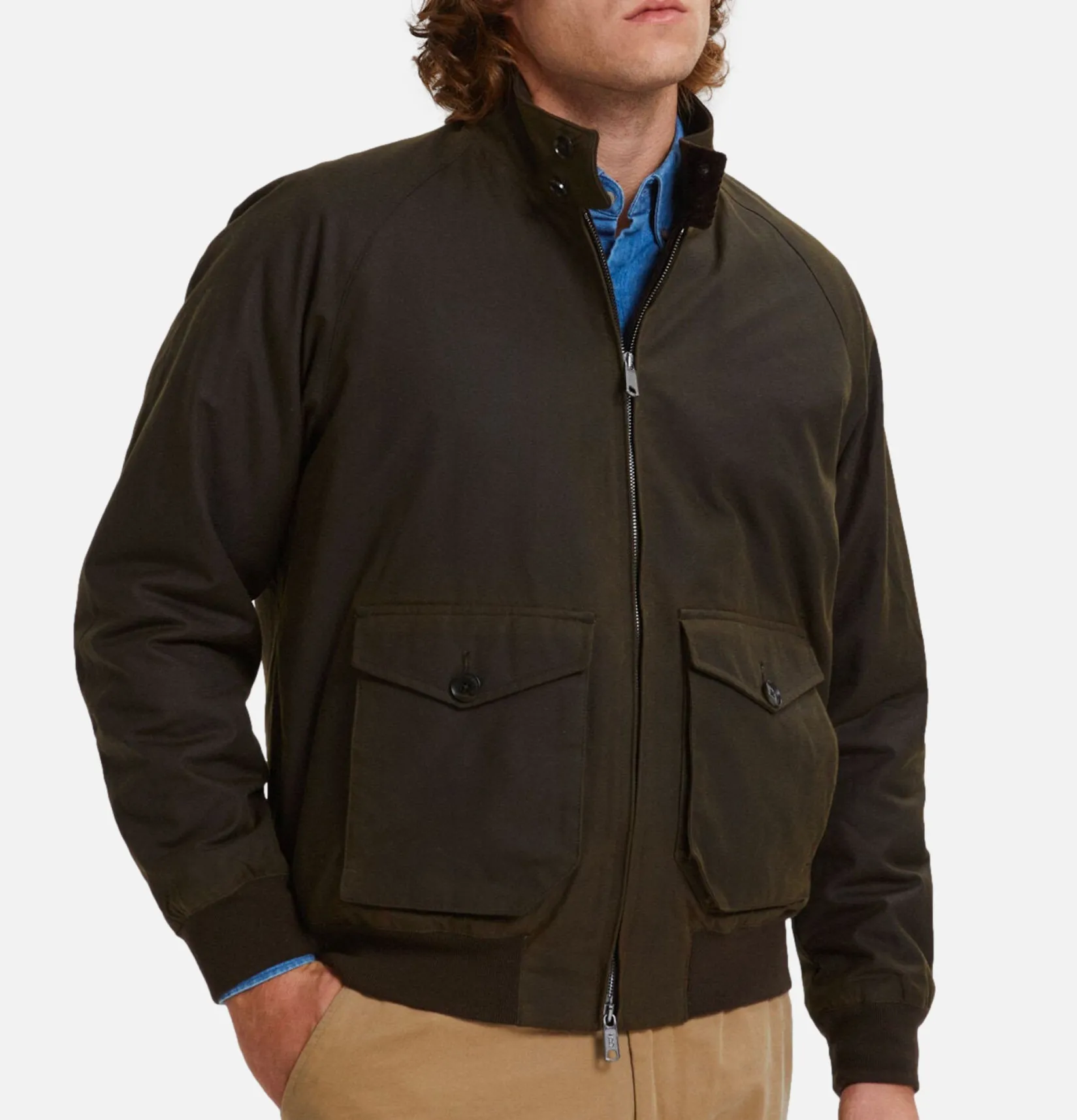 BARBOUR Vestes<Waxed G9 Af Pocket Deep Moss