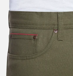 NAKED & FAMOUS Jeans<Weird Guy Army Green Duck Sel