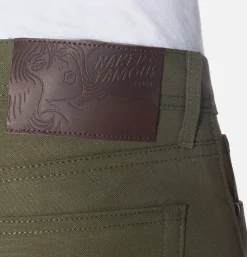 NAKED & FAMOUS Jeans<Weird Guy Army Green Duck Sel