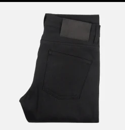 NAKED & FAMOUS Jeans<Weird Guy Solid Black Selvedge