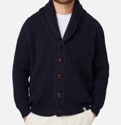 PEREGRINE Pulls & Cardigans<Wilkinson Cardigan Wool Navy