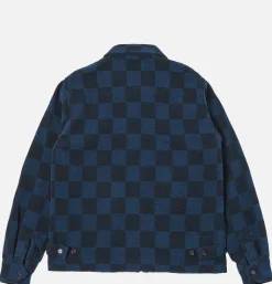 UNIVERSAL WORKS Blousons & Manteaux<Windcheater Jacket Navy Checkerboard