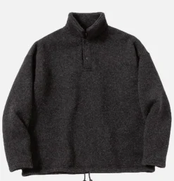JACKMAN Sweats & Polaires<Wool Himo Polo Heather Black