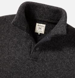 JACKMAN Sweats & Polaires<Wool Himo Polo Heather Black